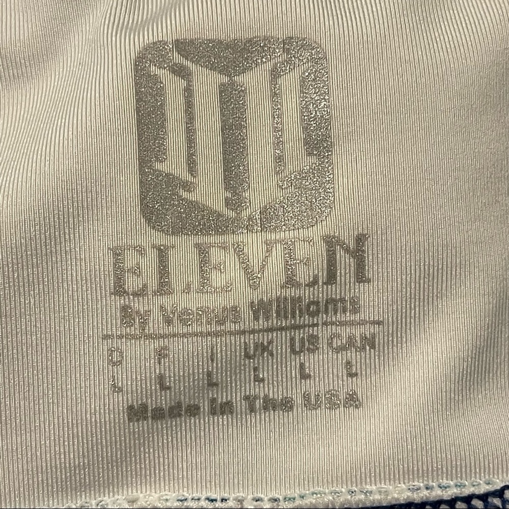 Eleven by Venus Williams Tennis Skort Skirt  Ruffled Hem Floral Blue Active Sz L - Picture 5 of 5
